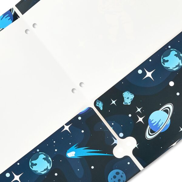 Pen+Gear 2-Pocket Paper Folder, 9.37″ x 11.75″, Blue Astronaut