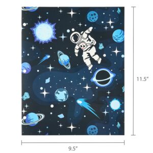 Pen+Gear 2-Pocket Paper Folder, 9.37″ x 11.75″, Blue Astronaut