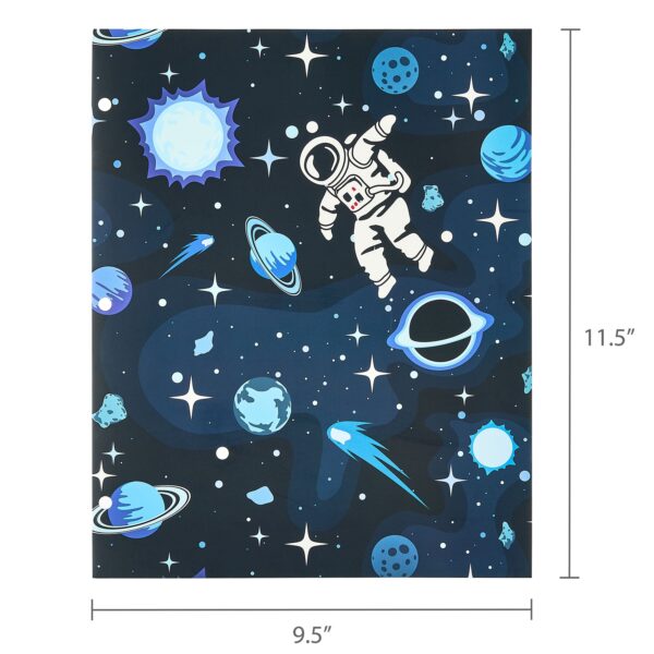 Pen+Gear 2-Pocket Paper Folder, 9.37″ x 11.75″, Blue Astronaut