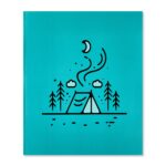 Pen+Gear 3-Prong Letter Size 2-Pocket Paper Folder, 9.4″ x 11.4″, Multicolor Camping