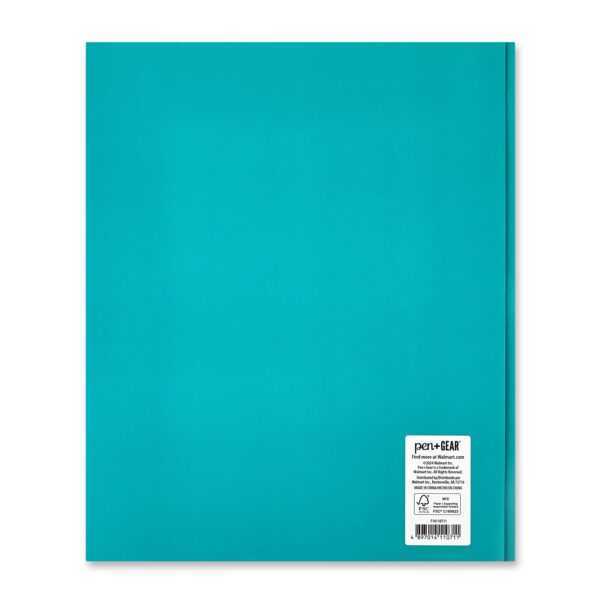 Pen+Gear 3-Prong Letter Size 2-Pocket Paper Folder, 9.4″ x 11.4″, Multicolor Camping