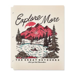 Pen+Gear 2-Pocket Poly Folder, 9.4″ x 11.4″, Explore More
