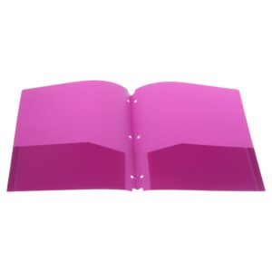 Pen+Gear 2-Pocket Poly Portfolio, 7 Count, Assorted Colors
