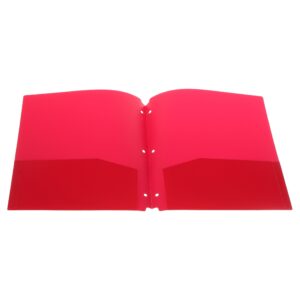 Pen+Gear 2-Pocket Poly Portfolio, 7 Count, Assorted Colors