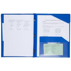 Five Star 2-Pocket Stay-Put Plastic Folder, Assorted Colors (72115) - Image 2