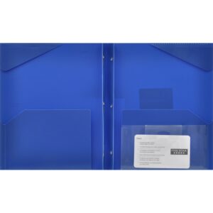 Five Star 2-Pocket Stay-Put Plastic Folder, Assorted Colors (72115) - Image 3