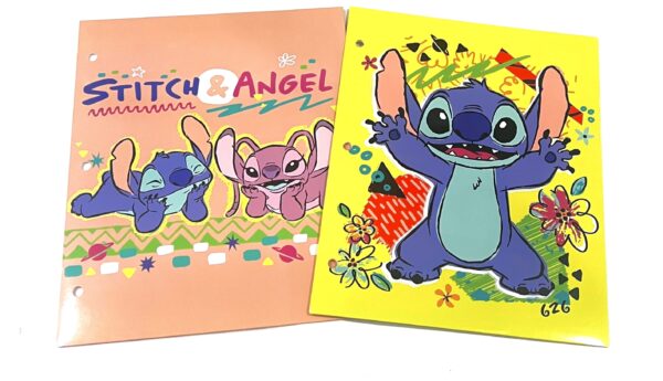 Disney Stitch folders Bundle – Set of 2, 3 Hole, 2 Pocket
