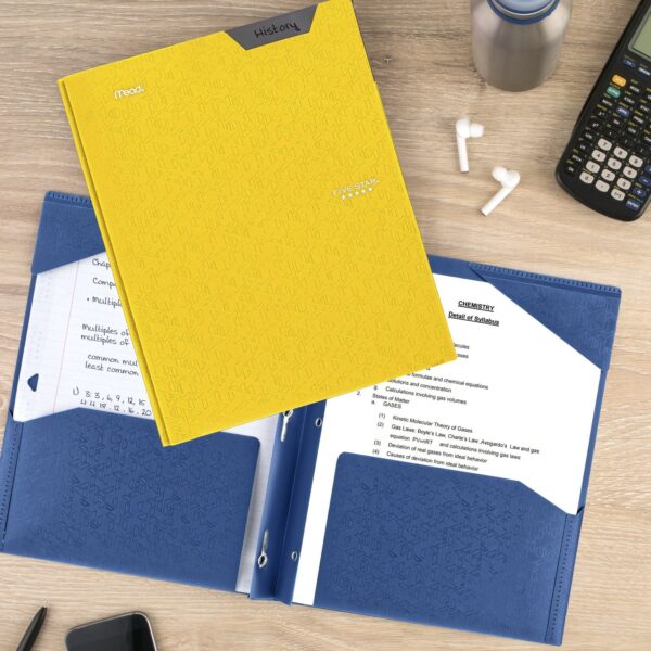 Five Star Stay-Put Plastic and Prong Folder, Harvest Yellow (340300E-WMT22)