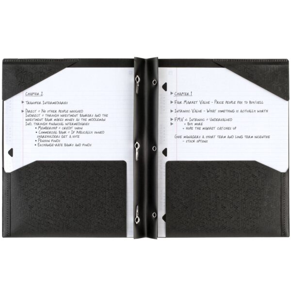 Five Star Stay-Put Plastic and Prong Folder, Harvest Yellow (340300E-WMT22)