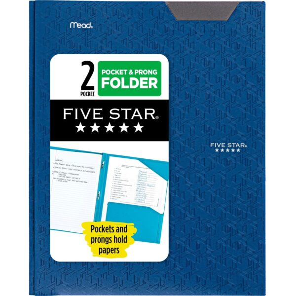 Five Star Stay-Put Plastic and Prong Folder, Harvest Yellow (340300E-WMT22)