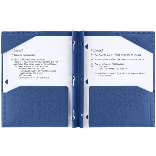 Five Star Stay-Put Plastic and Prong Folder, Harvest Yellow (340300E-WMT22)