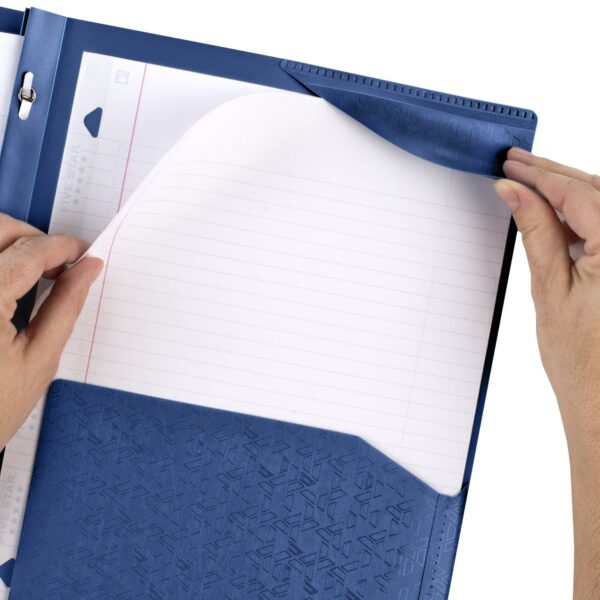 Five Star Stay-Put Plastic and Prong Folder, Harvest Yellow (340300E-WMT22)