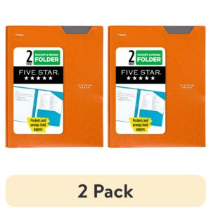 Five Star Stay-Put Plastic and Prong Folder, Harvest Yellow (340300E-WMT22)