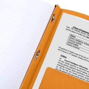 Five Star Stay-Put Plastic and Prong Folder, Harvest Yellow (340300E-WMT22)
