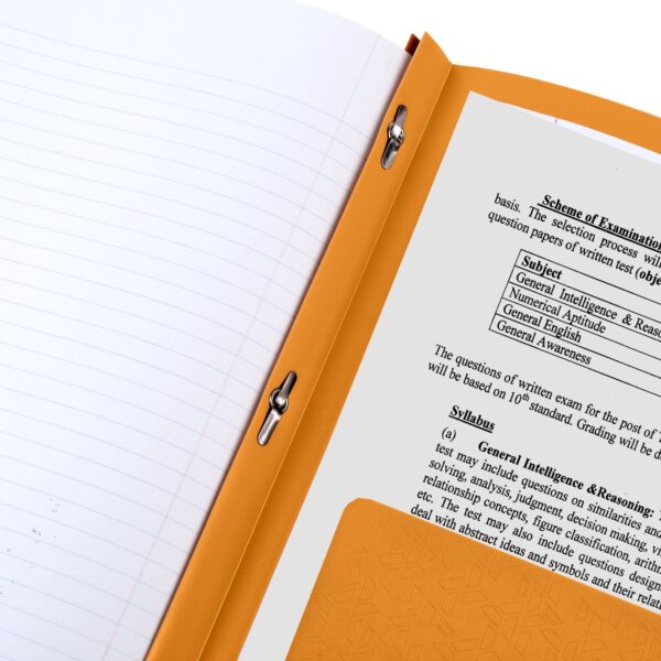 Five Star Stay-Put Plastic and Prong Folder, Harvest Yellow (340300E-WMT22)