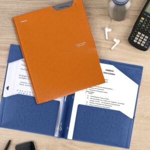 Five Star Stay-Put Plastic and Prong Folder, Harvest Yellow (340300E-WMT22)