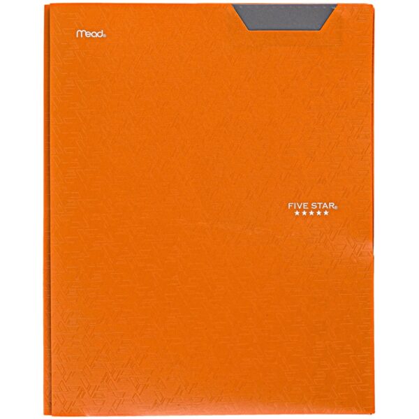 Five Star Stay-Put Plastic and Prong Folder, Harvest Yellow (340300E-WMT22)