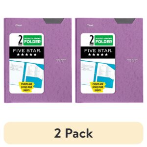 Five Star Stay-Put Plastic and Prong Folder, Harvest Yellow (340300E-WMT22)