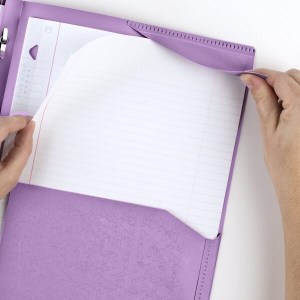 Five Star Stay-Put Plastic and Prong Folder, Harvest Yellow (340300E-WMT22)