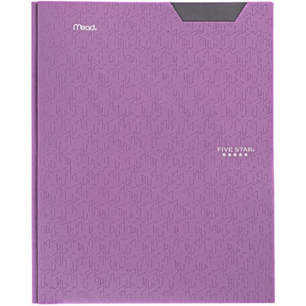 Five Star Stay-Put Plastic and Prong Folder, Harvest Yellow (340300E-WMT22)
