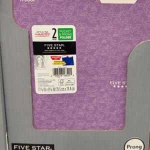 Five Star Stay-Put Plastic and Prong Folder, Harvest Yellow (340300E-WMT22)