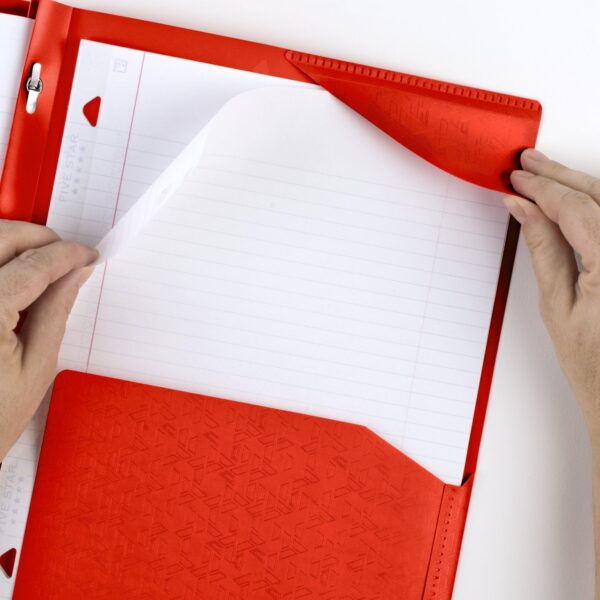 Five Star Stay-Put Plastic and Prong Folder, Harvest Yellow (340300E-WMT22)