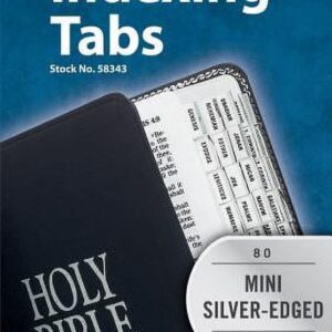 Tabbies Mini Silver-Edged Self-Adhesive Index Tabs, 80 Count