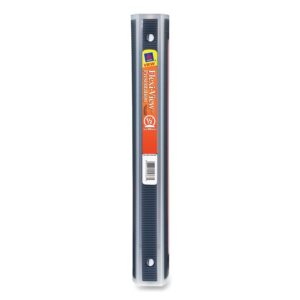 Avery Flexi-View Binder with Round Rings, 3 Rings, 0.5″ Capacity, 11 x 8.5, Black