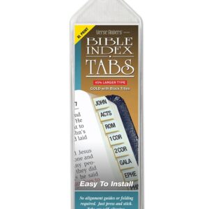 Verse Finders Thin Pack XL Print Gold Bible Tabs (Other)
