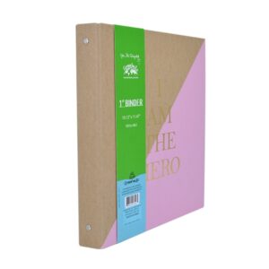 Green Mila - Binder 1 inch Ring, 3 "O" Binders, Fashion foil print, Craft Paper - Image 5