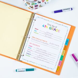 Avery 8-Tab Dividers, Insertable Multicolor Big Tabs, 6 Sets - Image 4
