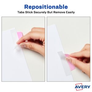 Avery Margin Ultra Tabs, 2.5" x 1", 24 Repositionable Tabs, 2-Side Writable, Assorted Pastel Colors (74769) - Image 3