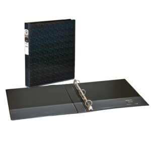 Avery Luxe Collection Holographic Binder, 1 inch, Black (03225)