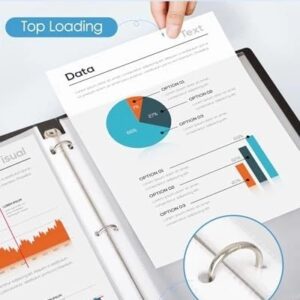 Ktrio Sheet Protectors 8.5 X 11 Inch, Clear Page Protector For 3 Ring - Image 2