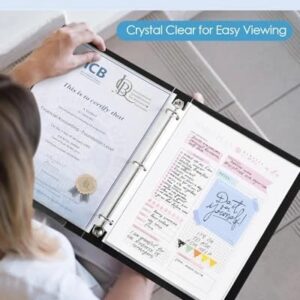 Ktrio Sheet Protectors 8.5 X 11 Inch, Clear Page Protector For 3 Ring - Image 4