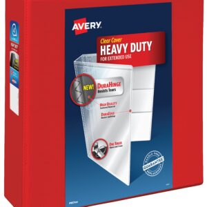 Avery Heavy-Duty View Red 4" Binder (79326) - Image 1