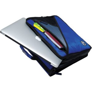 Case•it, Universal, 2" O-Ring Zipper Binder, with 13" Tablet Pouch, Assembled Product Height 13", Blue, LT-007 - Image 5
