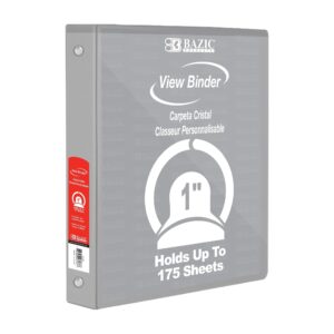 BAZIC 3 Ring Binder 1" Economy View Binders Fuchsia, Hold 175 Sheets, 2-Count - Image 8