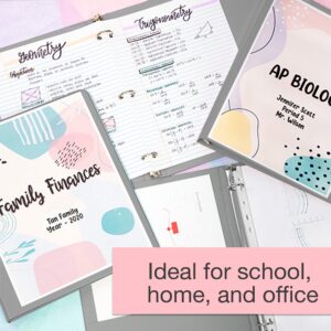 BAZIC 3 Ring Binder 1" Economy View Binders Fuchsia, Hold 175 Sheets, 2-Count - Image 9