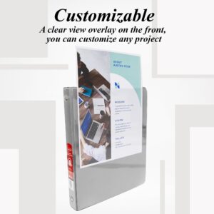 BAZIC 3 Ring Binder 1" Economy View Binders Fuchsia, Hold 175 Sheets, 2-Count - Image 12