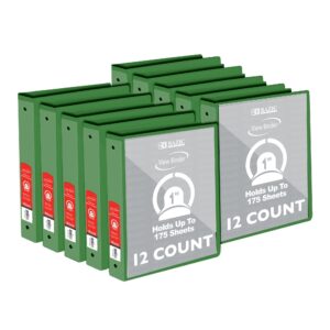 BAZIC 3 Ring Binder 1" Economy View Binders Fuchsia, Hold 175 Sheets, 2-Count - Image 22