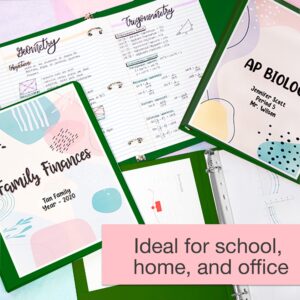 BAZIC 3 Ring Binder 1" Economy View Binders Fuchsia, Hold 175 Sheets, 2-Count - Image 26