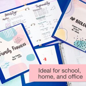 BAZIC 3 Ring Binder 1" Economy View Binders Fuchsia, Hold 175 Sheets, 2-Count - Image 45