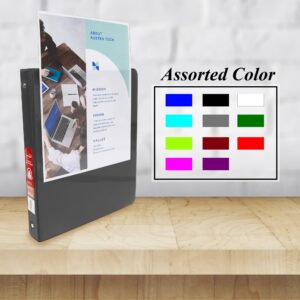 BAZIC 3 Ring Binder 1" Economy View Binders Fuchsia, Hold 175 Sheets, 2-Count - Image 65