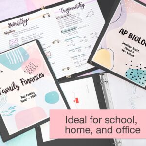 BAZIC 3 Ring Binder 1" Economy View Binders Fuchsia, Hold 175 Sheets, 2-Count - Image 67