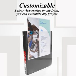 BAZIC 3 Ring Binder 1" Economy View Binders Fuchsia, Hold 175 Sheets, 2-Count - Image 68