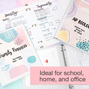 BAZIC 3 Ring Binder 1" Economy View Binders Fuchsia, Hold 175 Sheets, 2-Count - Image 77