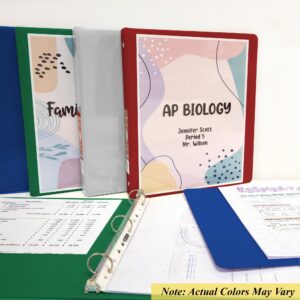 BAZIC 3 Ring Binder 1" Economy View Binders Fuchsia, Hold 175 Sheets, 2-Count - Image 82