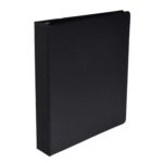 School Smart Round Ring Binder, Polypropylene, 1-1/2 Inches, Black