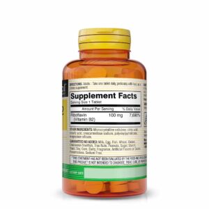 Mason Natural Vitamin B2 (Riboflavin) 100 Tablets - Healthy Conversion of Food into Energy, Supports Nerve Function and Health - Image 5